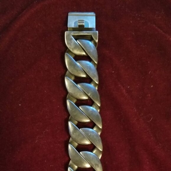 Heavy stainless steel Cuban link bracelet, small - Picture 7 of 9